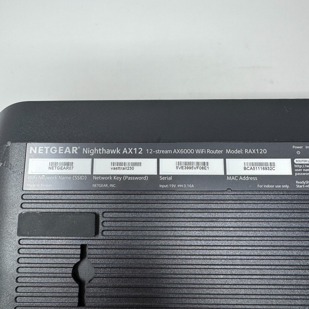 NETGEAR Nighthawk AX12 12 Stream Dual-Band WiFi Router RAX120 AX6000 - Picture 6 of 8